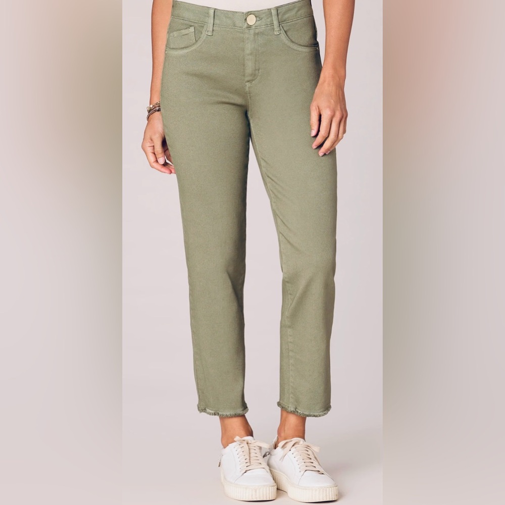 KUT from the Kloth Straight Leg Olive Jeans